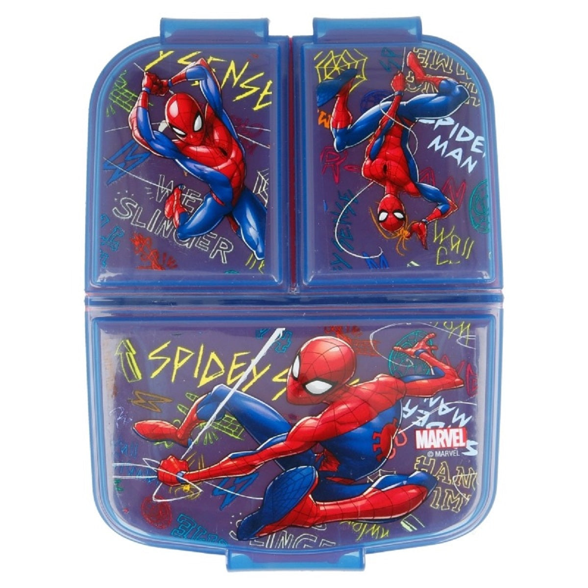 Spiderman Kinder Brotdose – Lunchbox mit 3 Fächern & tollem Design