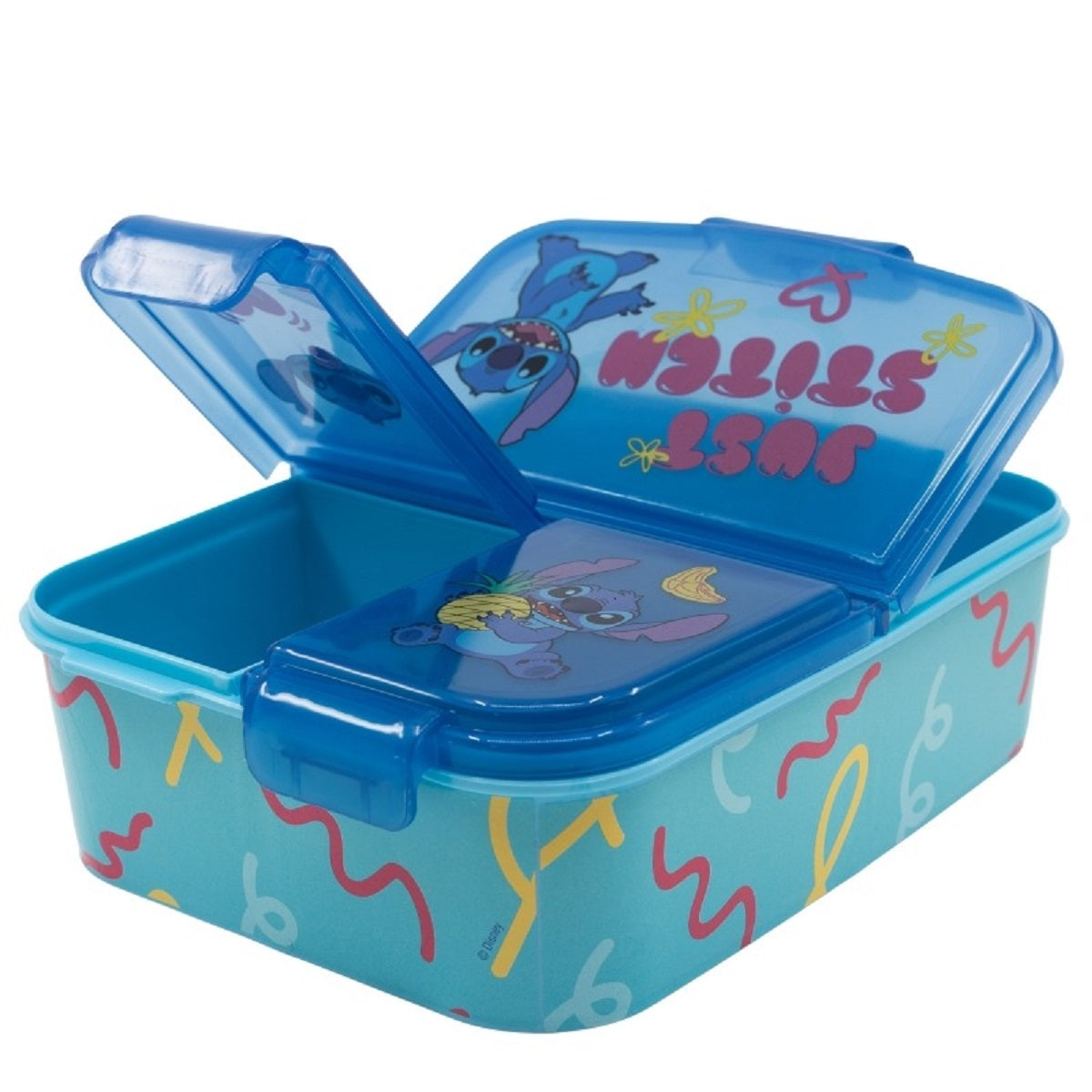 Disney Lilo & Stitch Kinder Brotdose – Lunchbox mit 3 Fächern & tollem Design