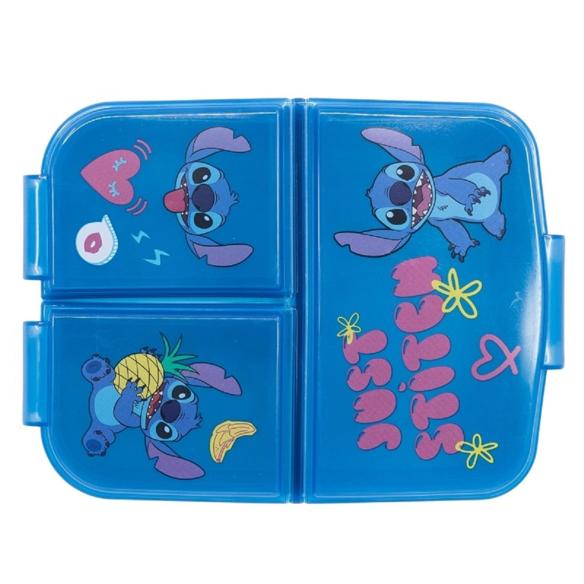 Disney Lilo & Stitch Kinder Brotdose – Lunchbox mit 3 Fächern & tollem Design