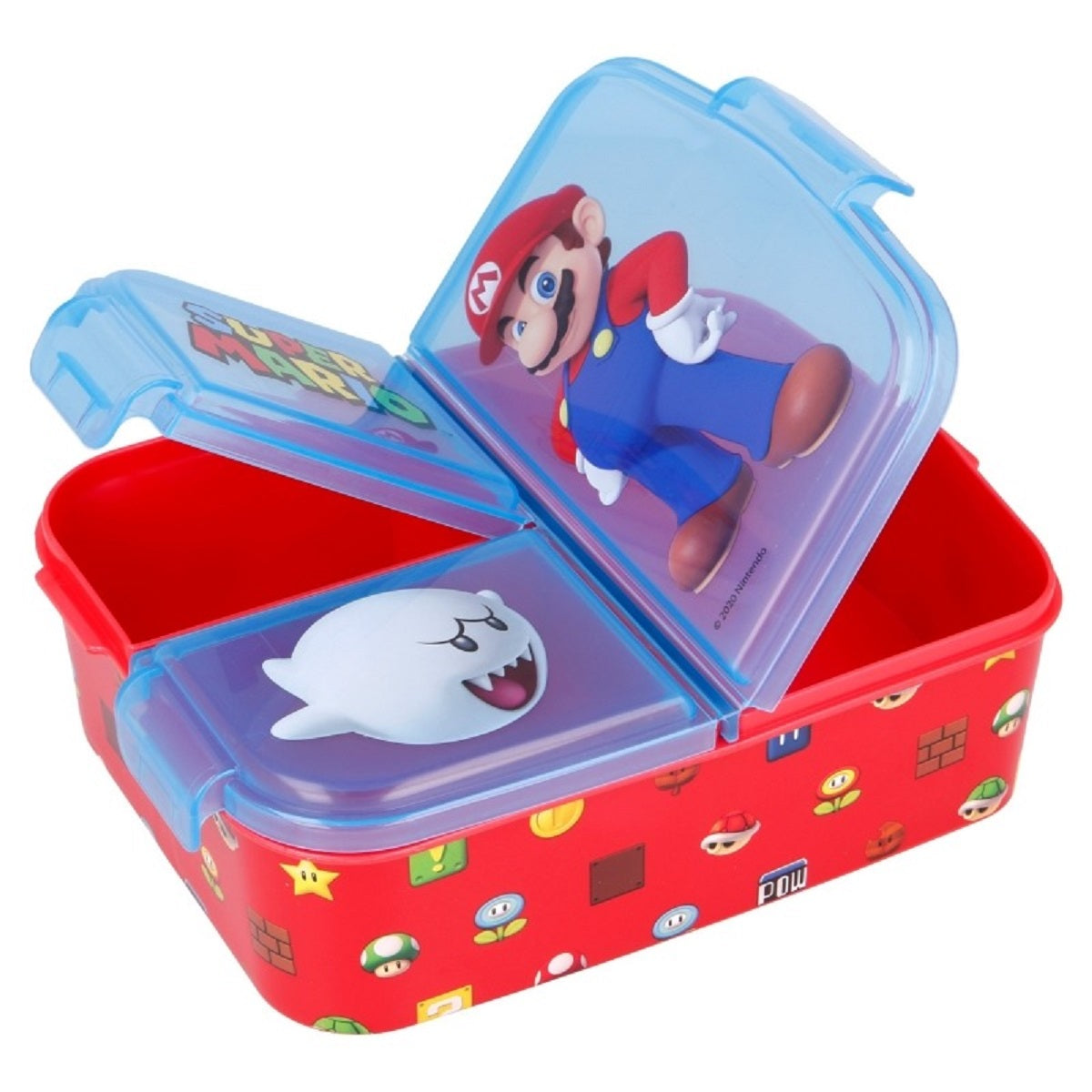Super Mario Kinder Brotdose – Lunchbox mit 3 Fächern & tollem Design