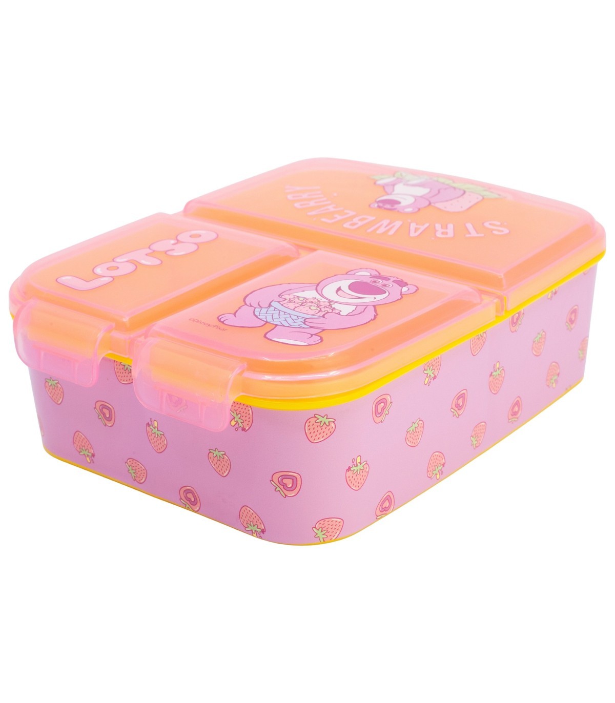 Disney Lotso Lunchbox Kinder Brotdose mit 3 Fächern Pausenbox