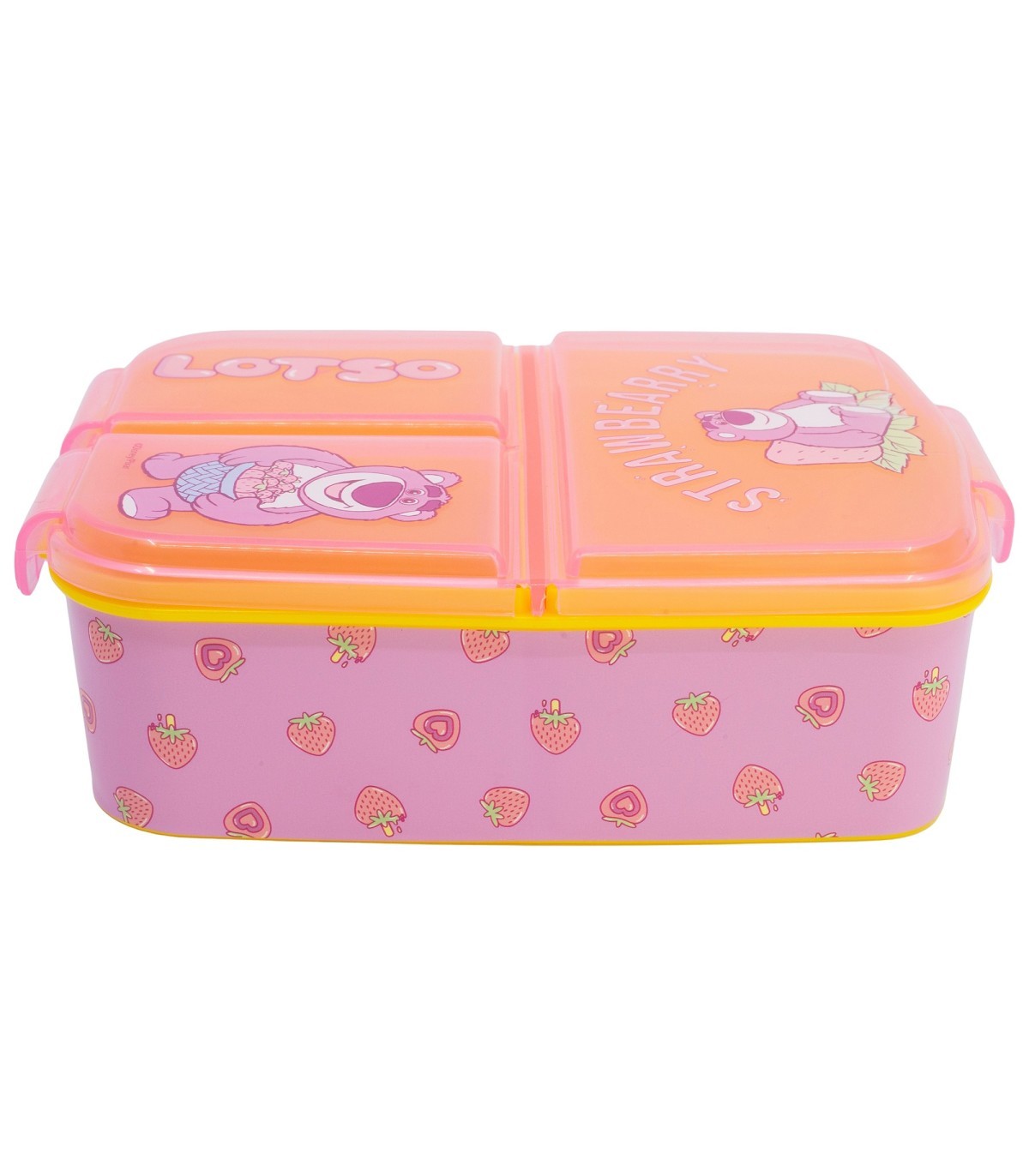 Disney Lotso Lunchbox Kinder Brotdose mit 3 Fächern Pausenbox