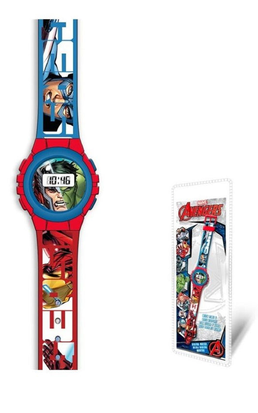 Avengers Armbanduhr Uhr für Kinder mit Iron Man, Captain America & Co.