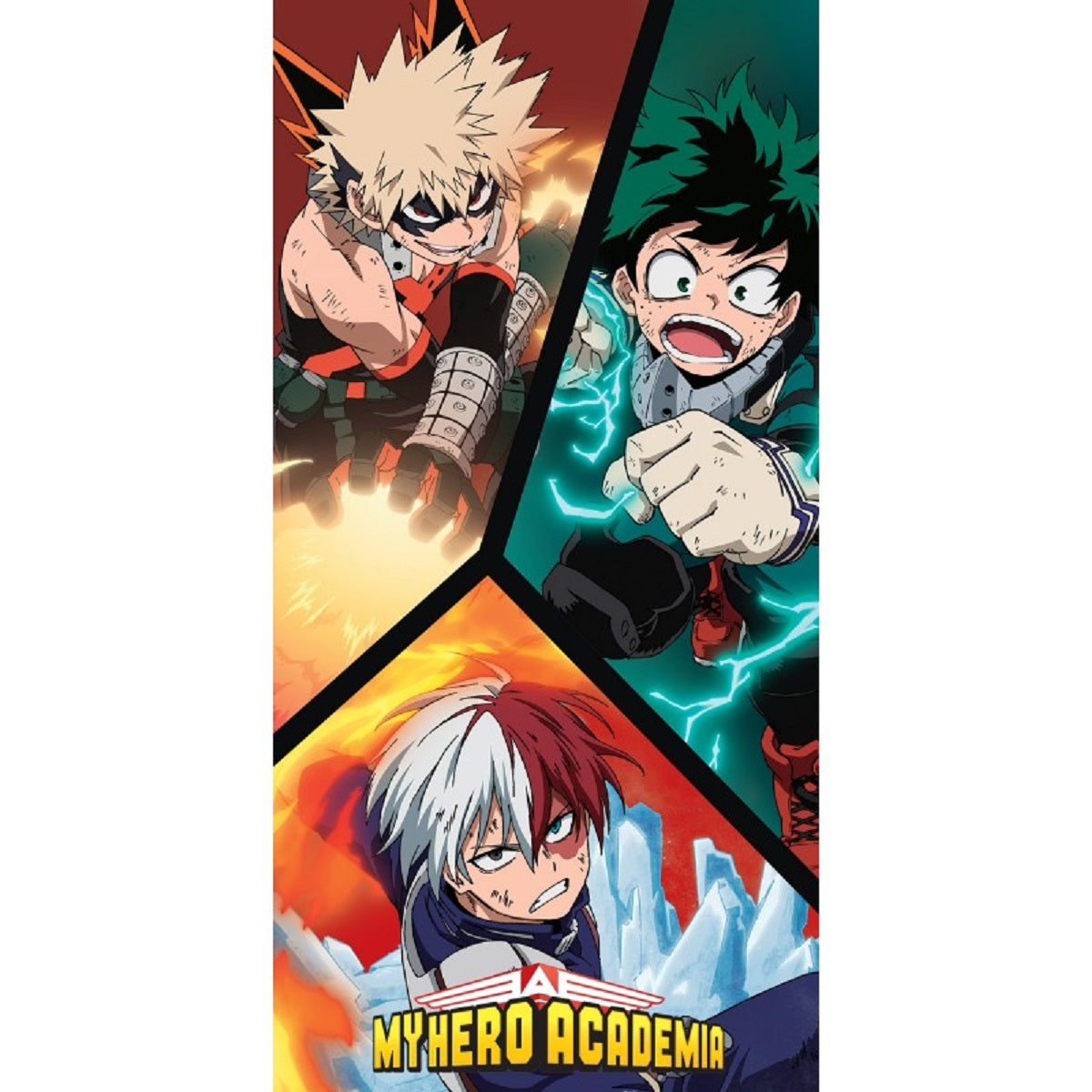 My Hero Academia Handtuch 70x140 cm Baumwolle weich Badetuch saugfähig Duschtuch