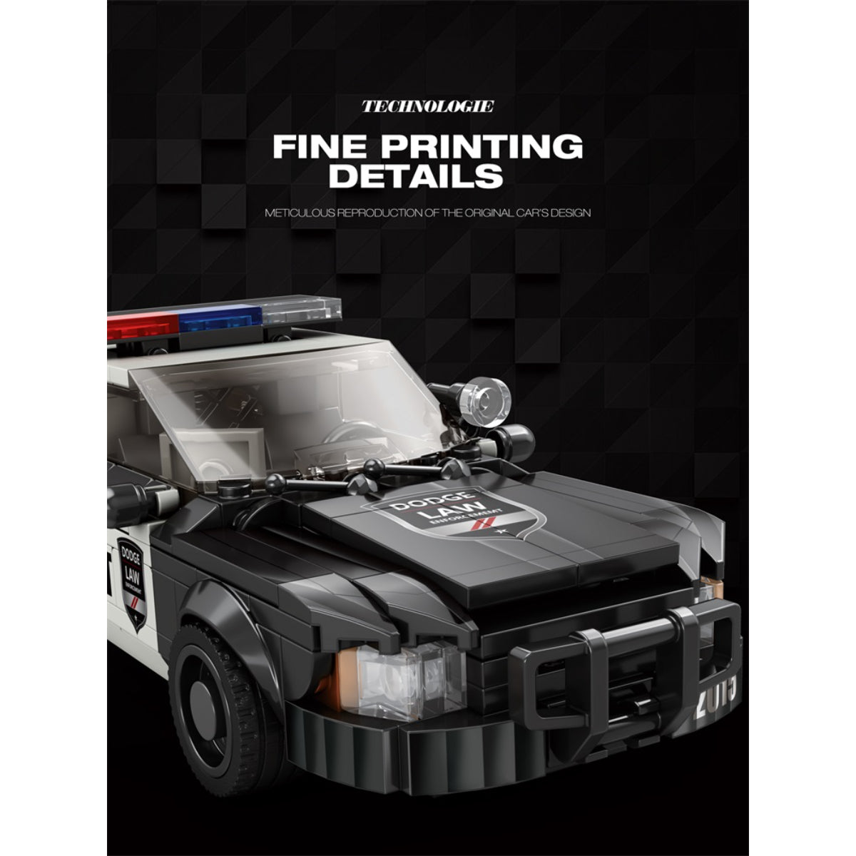 Reobrix 816 Polizeiwagen 1:24 Klemmbaustein Auto 404 Teile ab 14