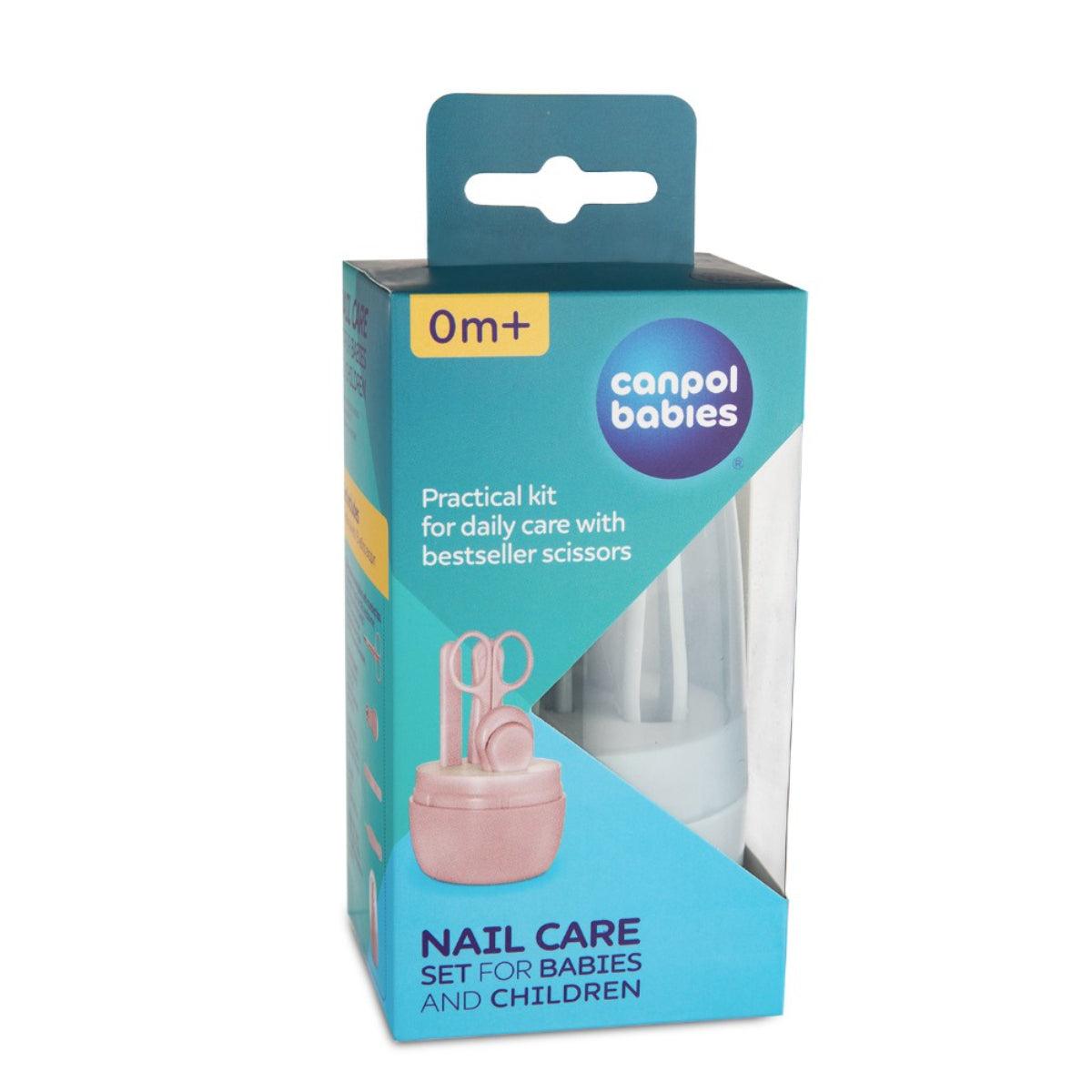 Canpol babies Nagelpflege Set für Babys und Kinder mit Schere Feile Aufbewahrungsbox