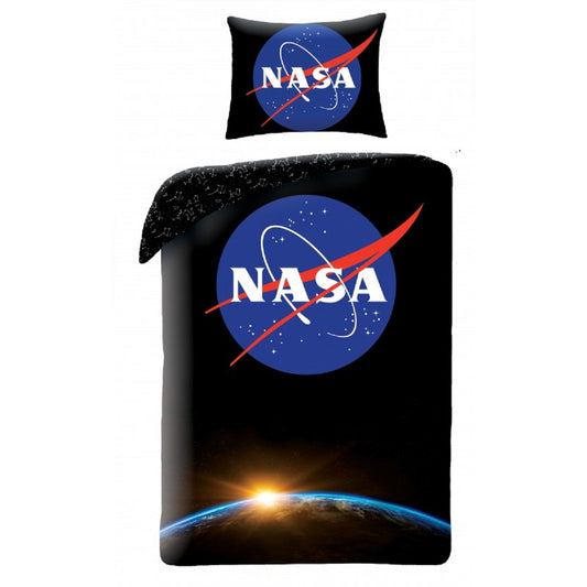 NASA Bettwäsche Set aus Baumwolle Bettdeckenbezug 140 × 200 cm mit 70 × 90 cm Kissenbezug