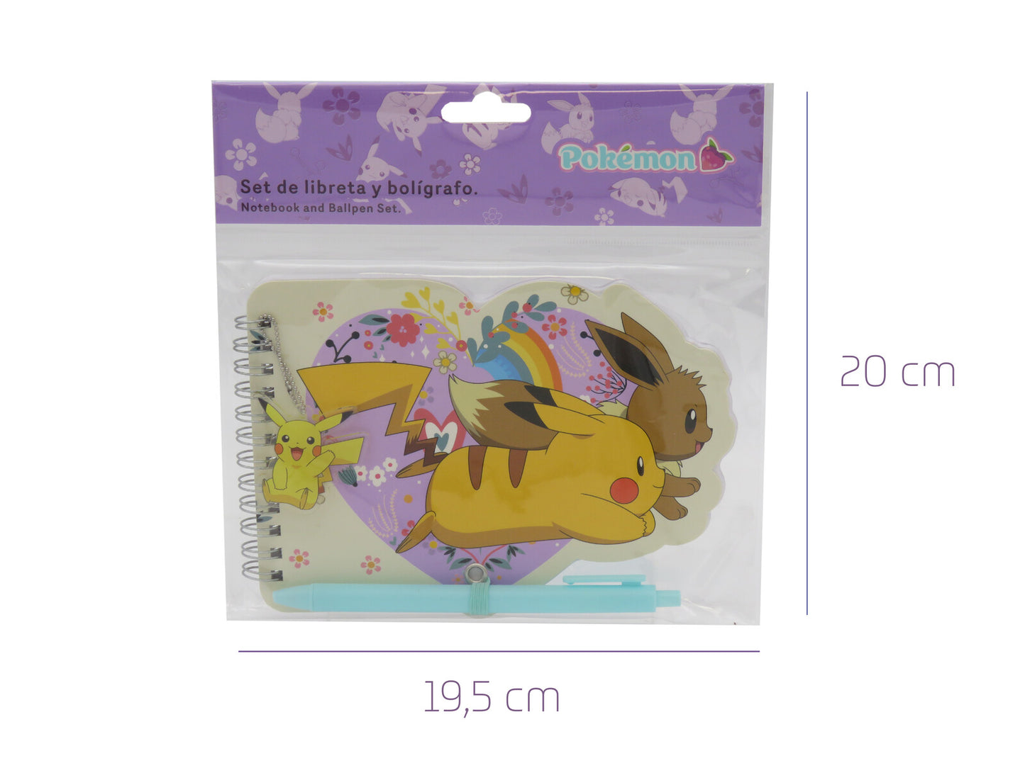 Pokémon Notizbuch mit Stift Set Schreibset für Schule