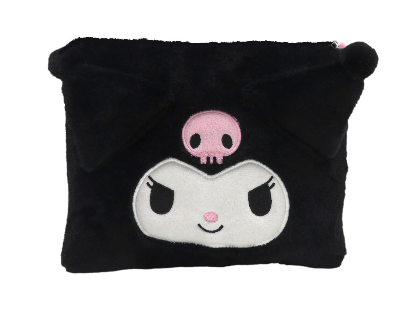 Hello Kitty Kuromi Wende Kulturbeutel Plüsch Kosmetiktasche mit Reißverschluss