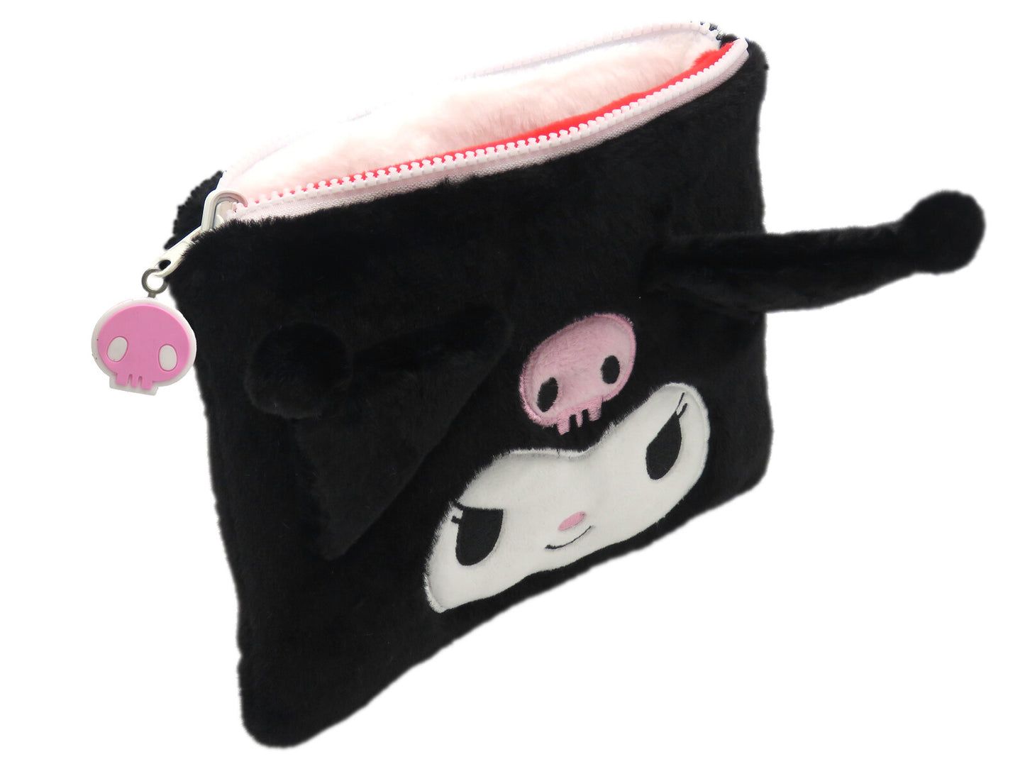 Hello Kitty Kuromi Wende Kulturbeutel Plüsch Kosmetiktasche mit Reißverschluss