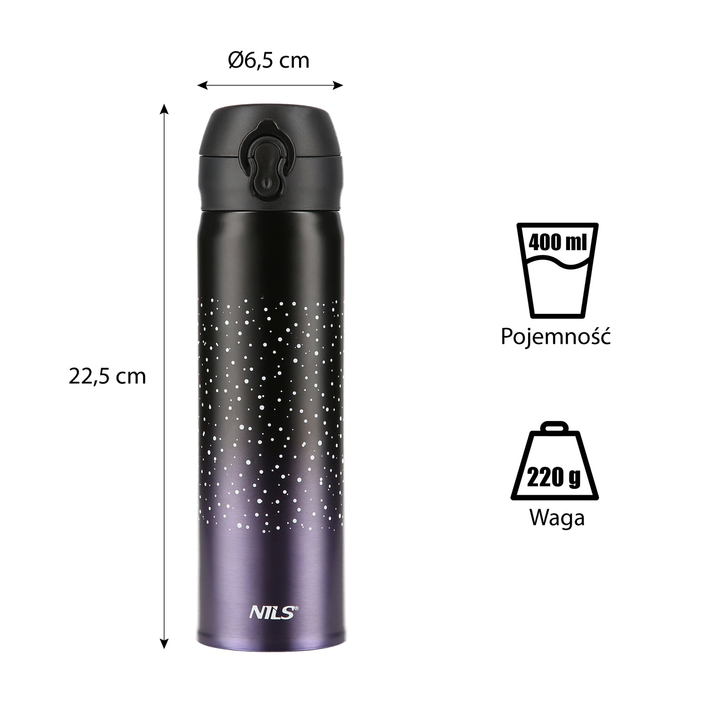 NILS Thermobecher 500 ml Trinkbecher für Kaffee Tee Wasser unterwegs
