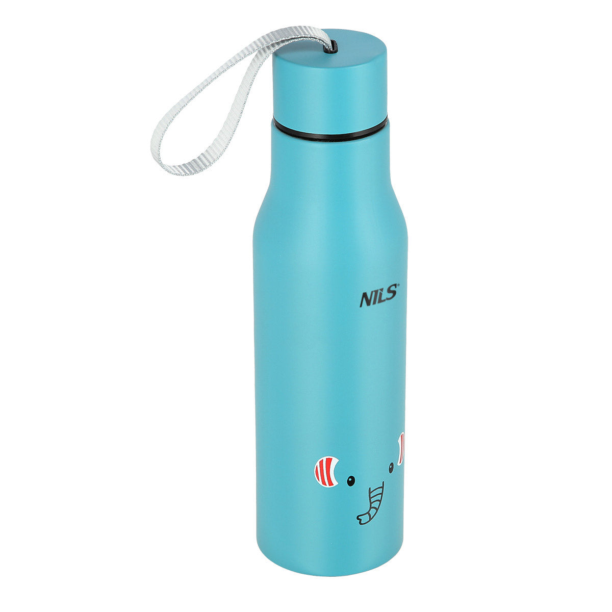 NILS Elefant Thermoflasche 500 ml doppelwandig mit Deckel und Trageschlaufe