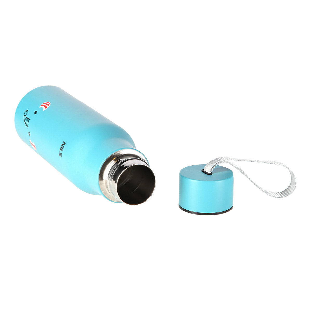 NILS Elefant Thermoflasche 500 ml doppelwandig mit Deckel und Trageschlaufe