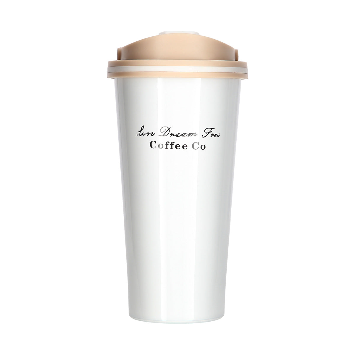 NILS CAMP Thermobecher Weiß mit Griff 500 ml Kaffee Tee Becher Outdoor