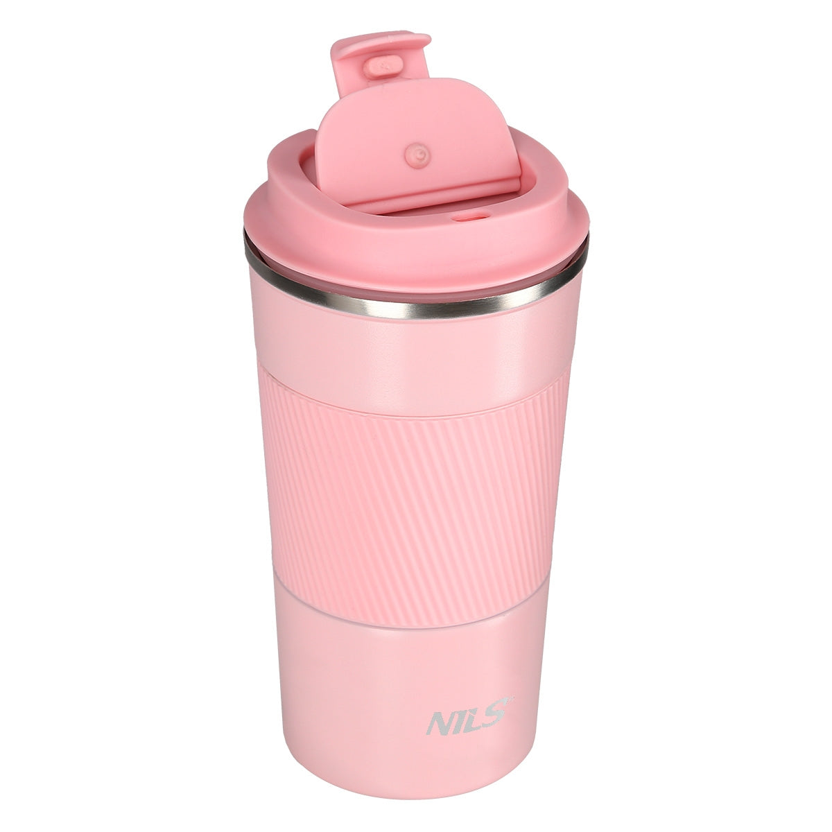 NILS Thermobecher Rosa 510 ml Isolierbecher Edelstahl Reisebecher