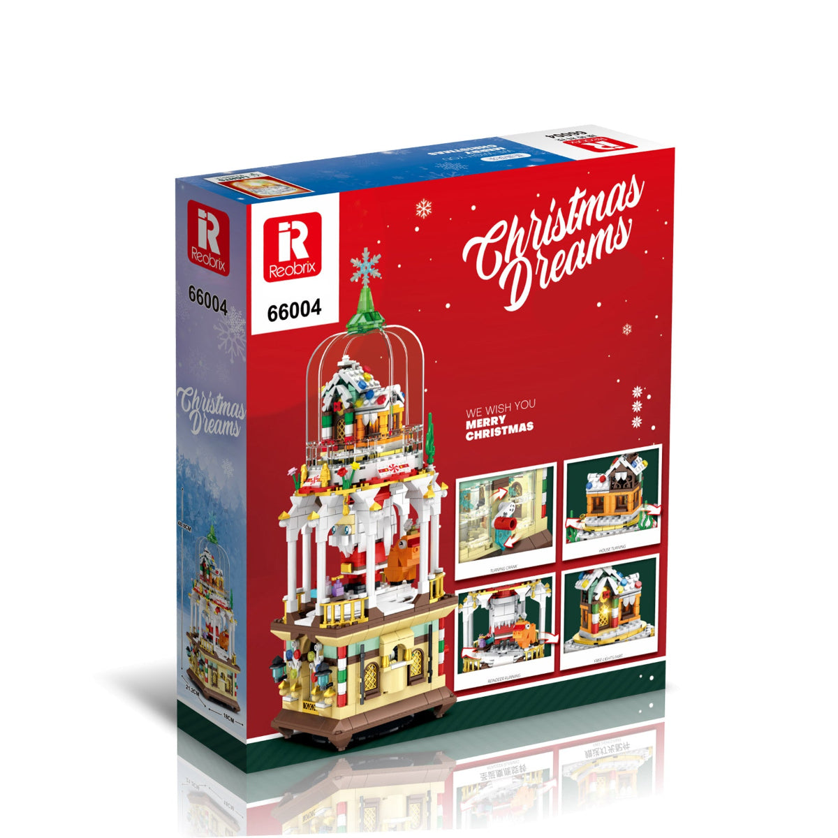 Reobrix 66004 Christmas Fantasies Weihnachtsdorf Klemmbaustein 843 Teile ab 14