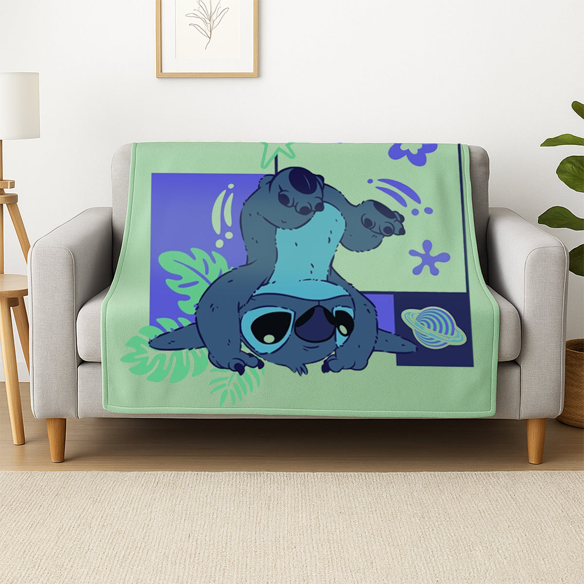Lilo & Stitch Decke Weiche Fleecedecke 110x150 cm für Kinder & Erwachsene