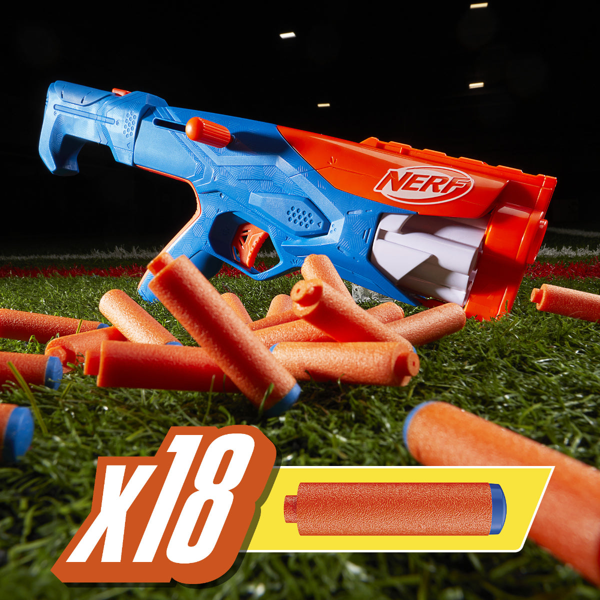 Nerf F8633 N Series Gear Up Pack mit 3 Blastern 18 N1 Darts Schaft und Visier ab 8 Jahre
