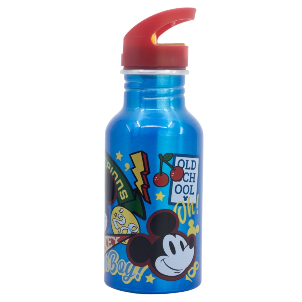 Disney Mickey Mouse Wasserflasche 545 ml Flasche mit Trinkaufsatz und Schraubverschluss