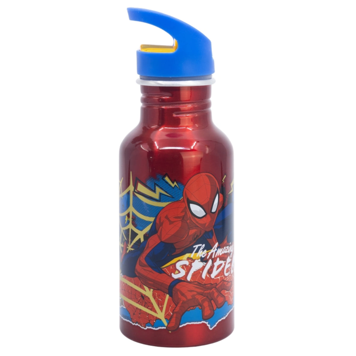 Spiderman Wasserflasche 545 ml Flasche mit Trinkaufsatz und Schraubverschluss
