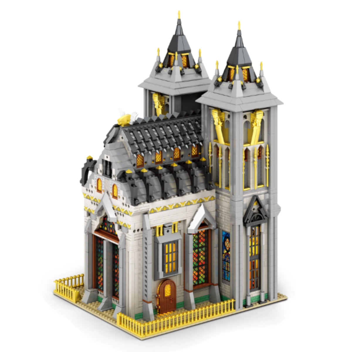 Reobrix 66027 Mittelalterliche Kirche Klemmbaustein Gebäude 3468 Teile ab 14