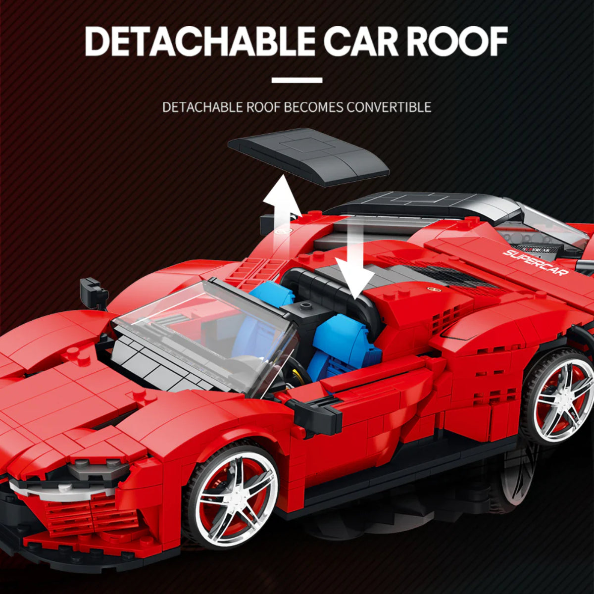 Reobrix 11026 Rennwagen 1:16 Klemmbaustein Auto 1168 Teile ab 14