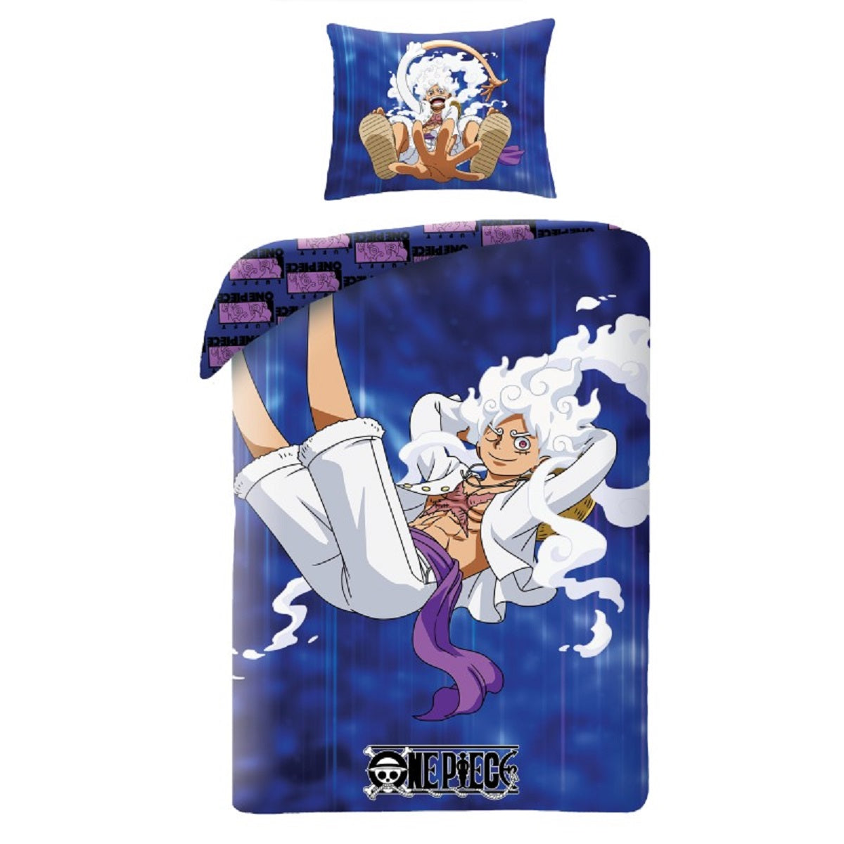 One Piece Bettwäsche Set aus Baumwolle Bettdeckenbezug 140 × 200 cm mit 70 × 90 cm Kissenbezug