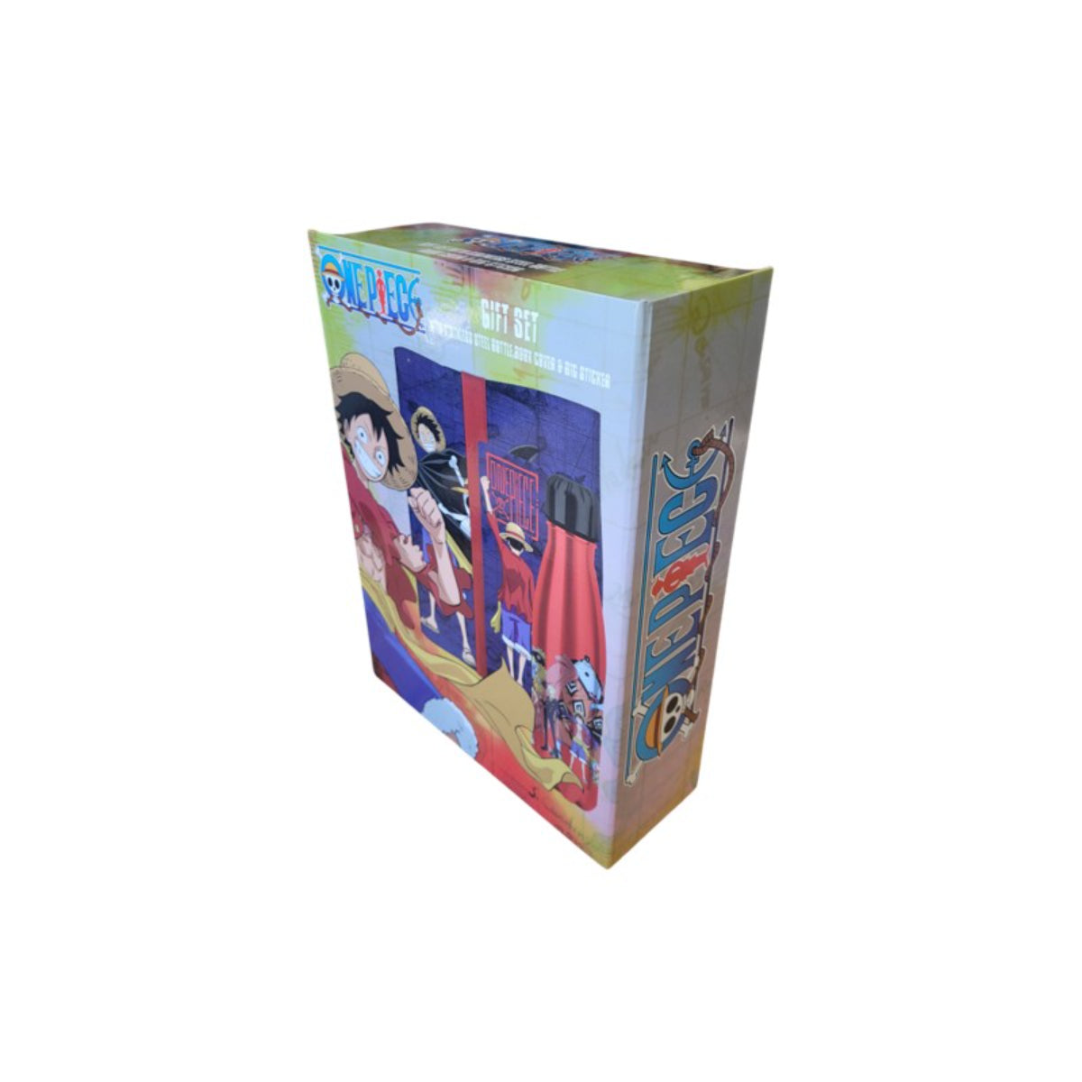 One Piece Geschenkset Thermosflasche mit Manga Schutzhülle und Lesezeichen
