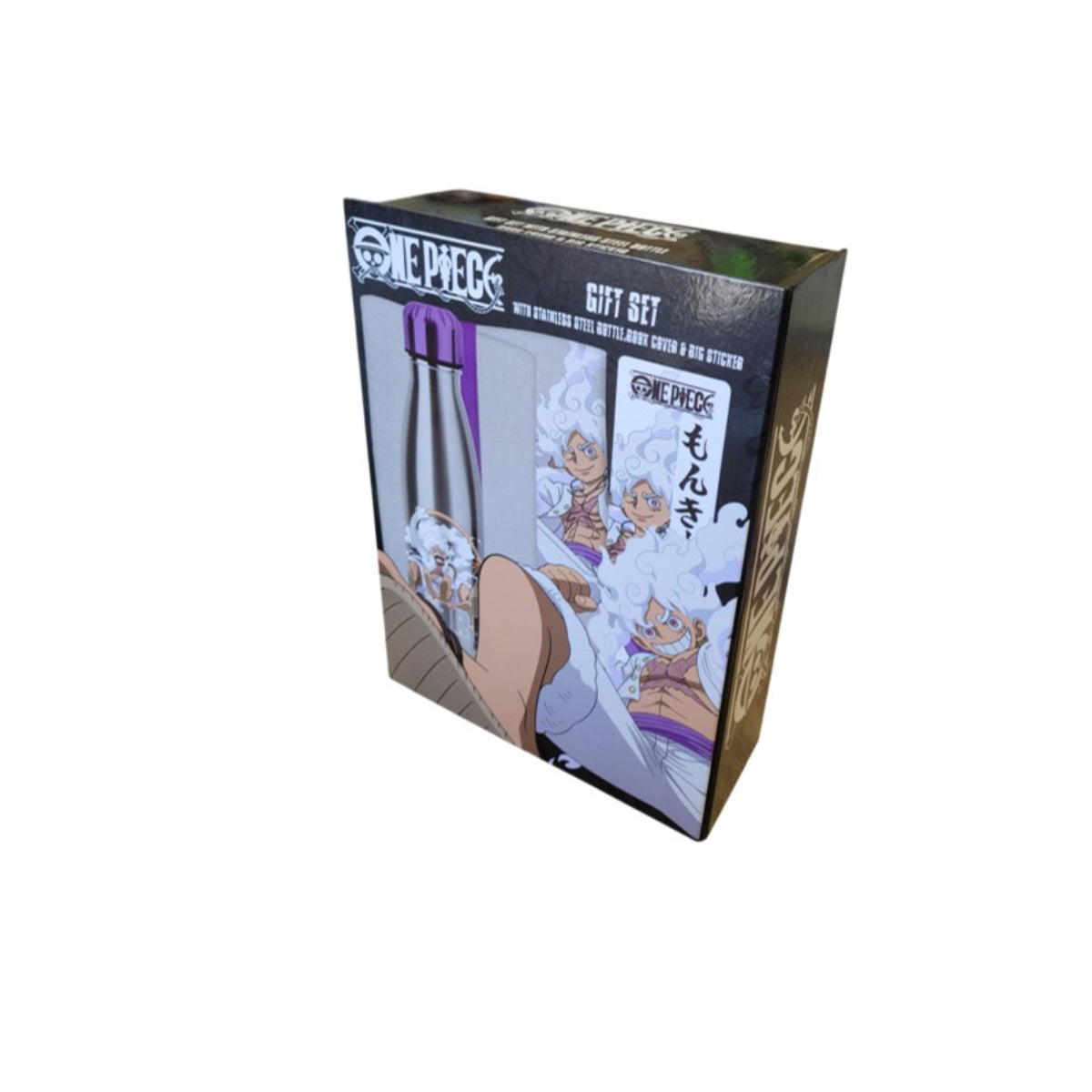 One Piece Geschenkset Thermosflasche mit Manga Schutzhülle und Lesezeichen