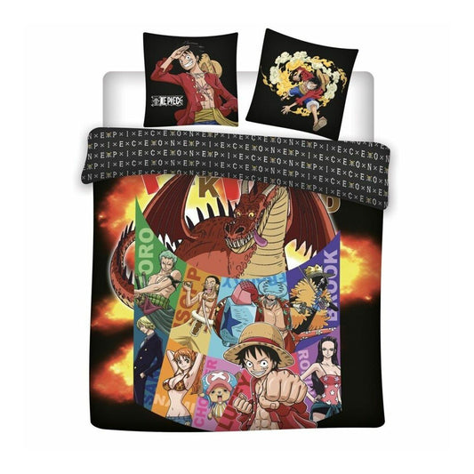 ONE PIECE - Punk Hazard - Bettwäscheset 200X200 - 100% Mikrofaser für zwei Personen