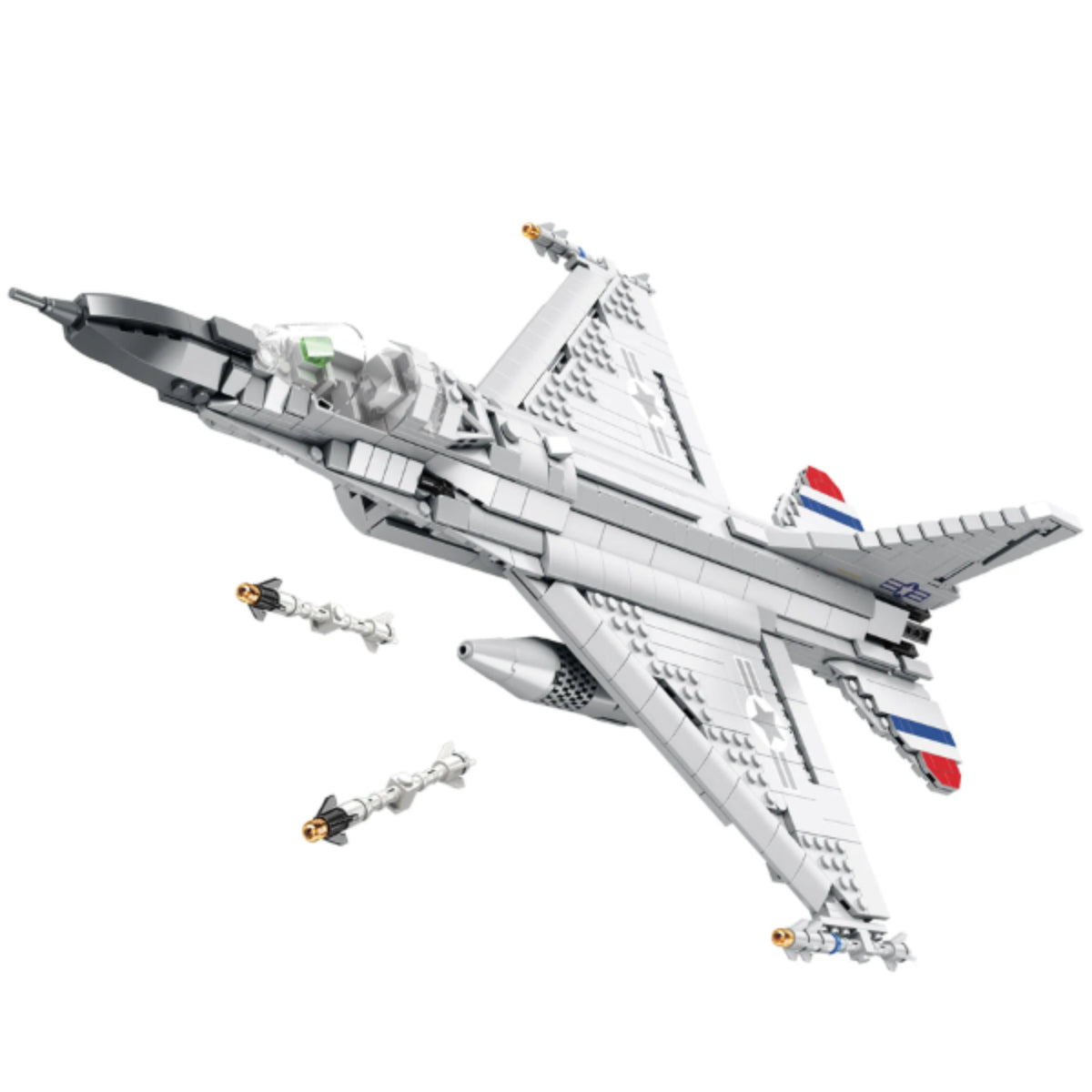 Reobrix 33027 Kampfjet Klemmbaustein 1427 Teile 49 cm ab 14