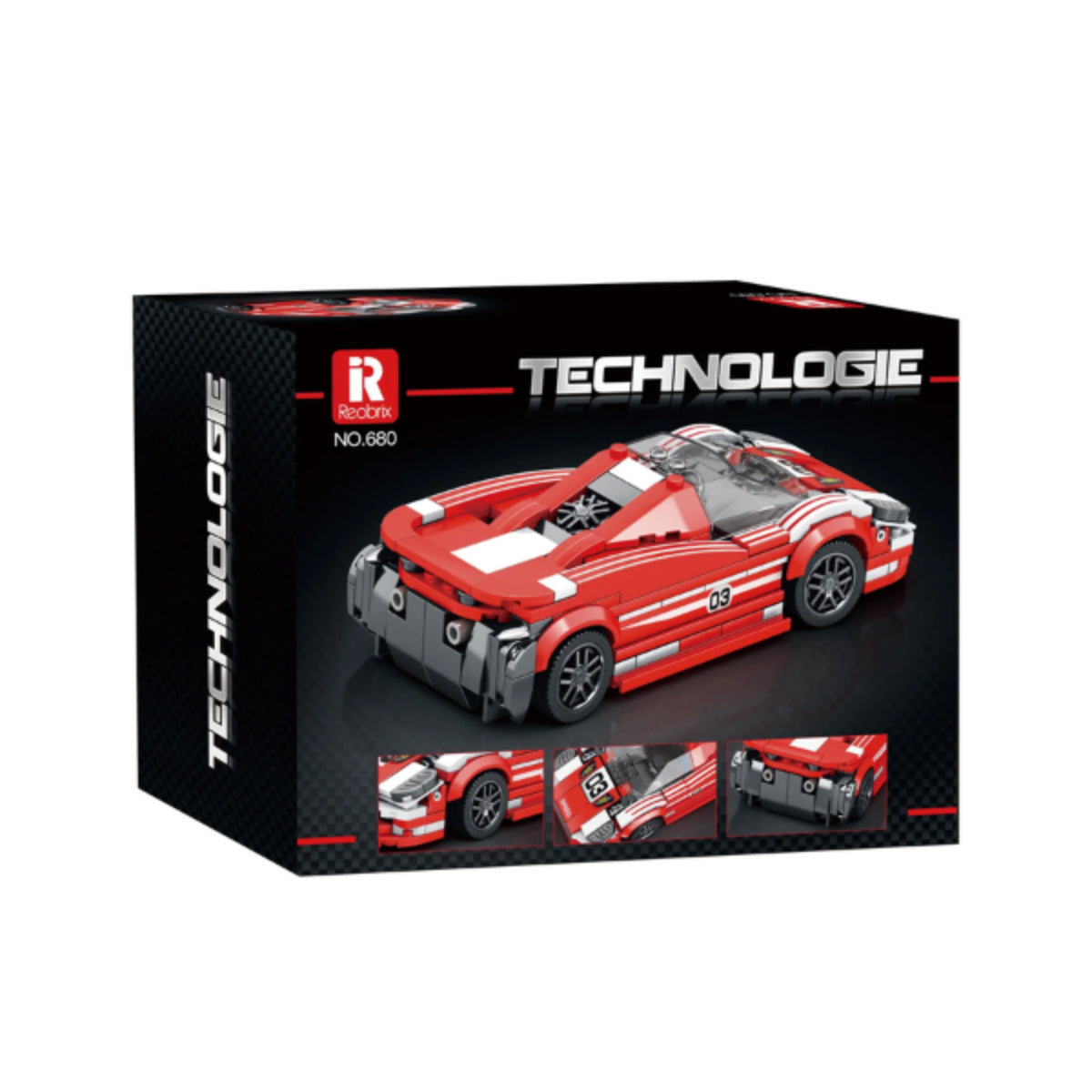Reobrix 680 Rennwagen 1:24 Klemmbaustein Auto 355 Teile ab 14
