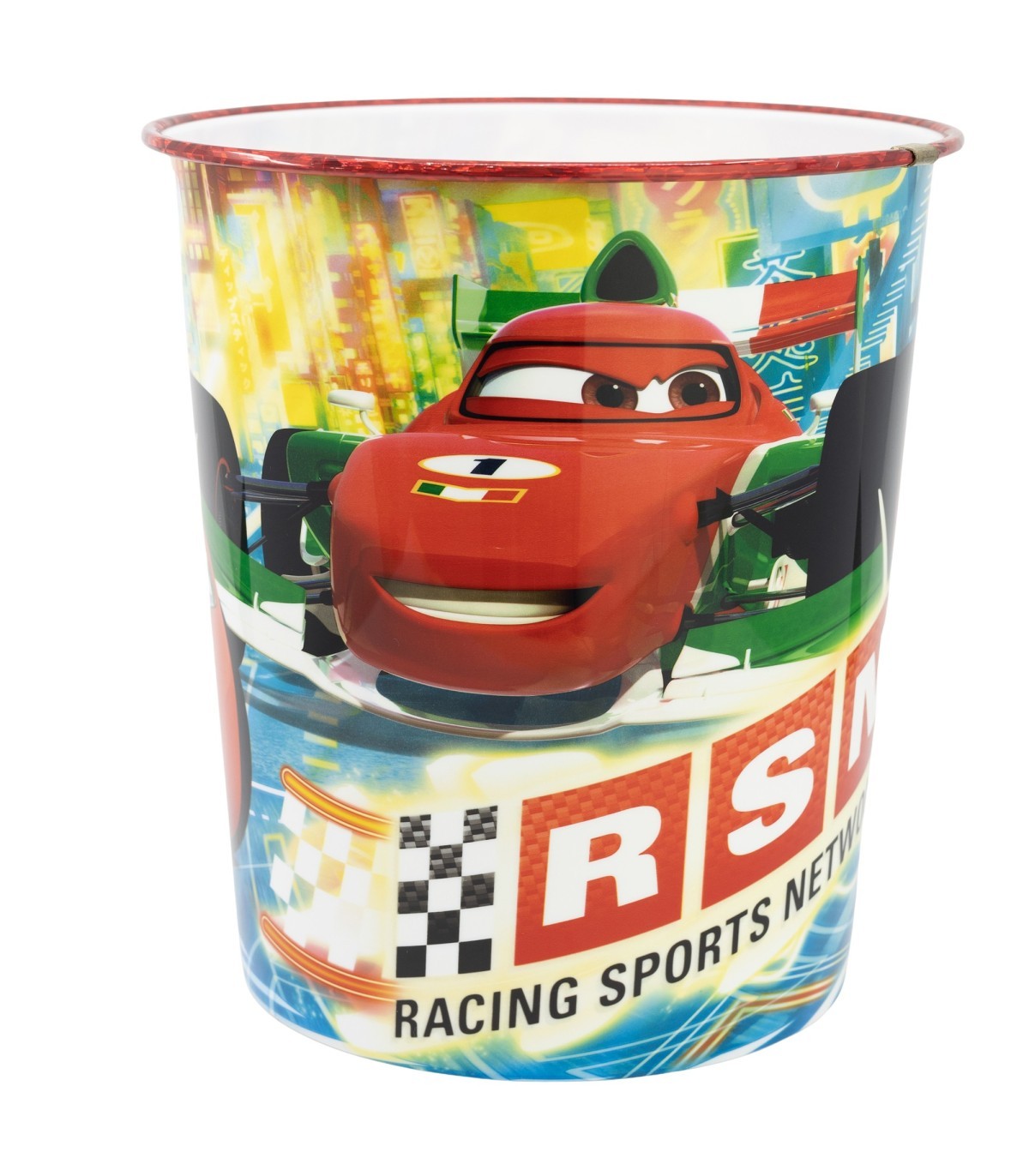 Disney Cars Papierkorb Racer Kinder Mülleimer für Kinderzimmer und Spielzimmer