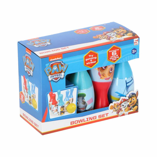 Paw Patrol Bowling-Set mit 6 Pins und 1 Kugel für kleine Helden