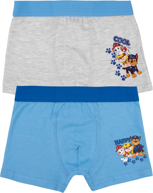Paw Patrol Boxershorts aus Baumwolle für Jungen - Kinder Unterwäsche (2er Pack) 110/116