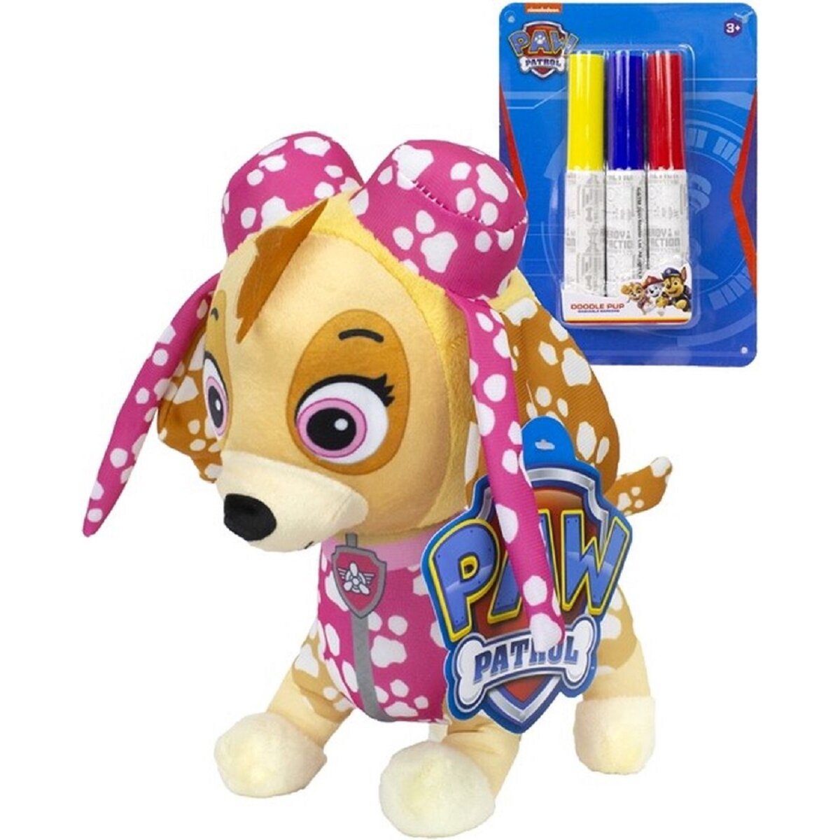 Paw Patrol Doodle Pup Ausmalbares Kuscheltier Waschbar
