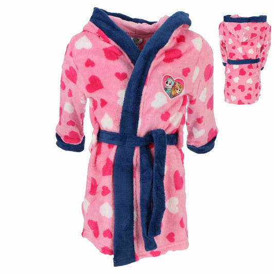 Paw Patrol Kinder-Bademantel mit lustigen Motiven Komfortabler Begleiter für Zuhause Rosa 110/116