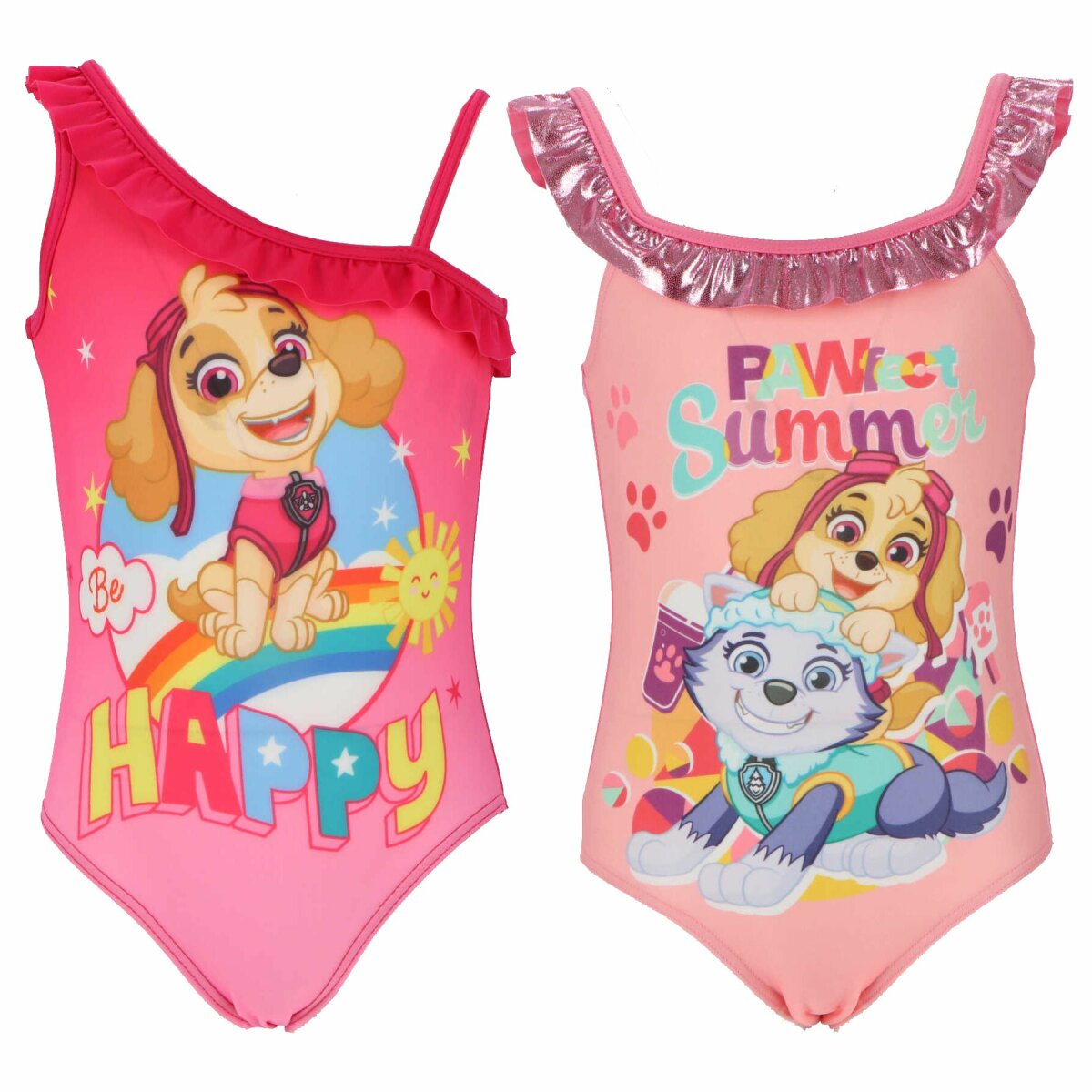 Paw Patrol Mädchen Schwimmanzug Farbenfrohe Badebekleidung für den Strand