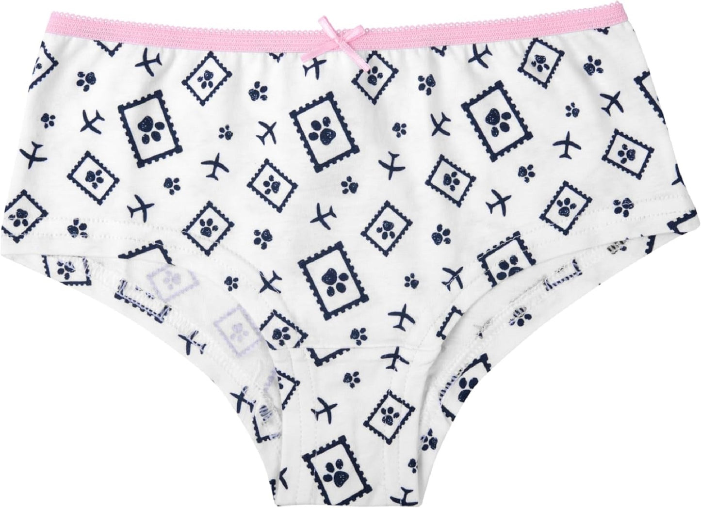 Paw Patrol Panty für Mädchen - Kinder Unterhose Slip Unterwäsche Rosa/Weiß/Blau (3er Pack)
