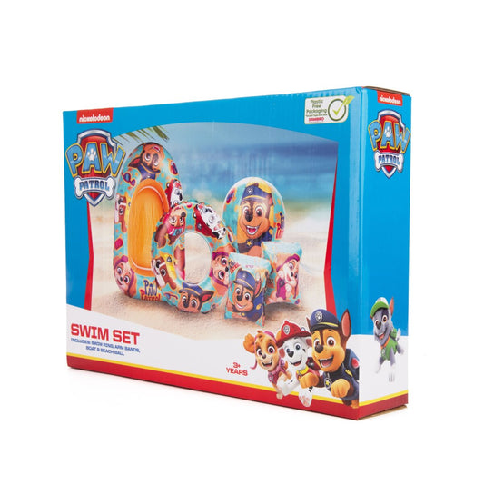 Paw Patrol Schwimmset mit Boot für Kinder 4-teilig Perfekt für den Sommer