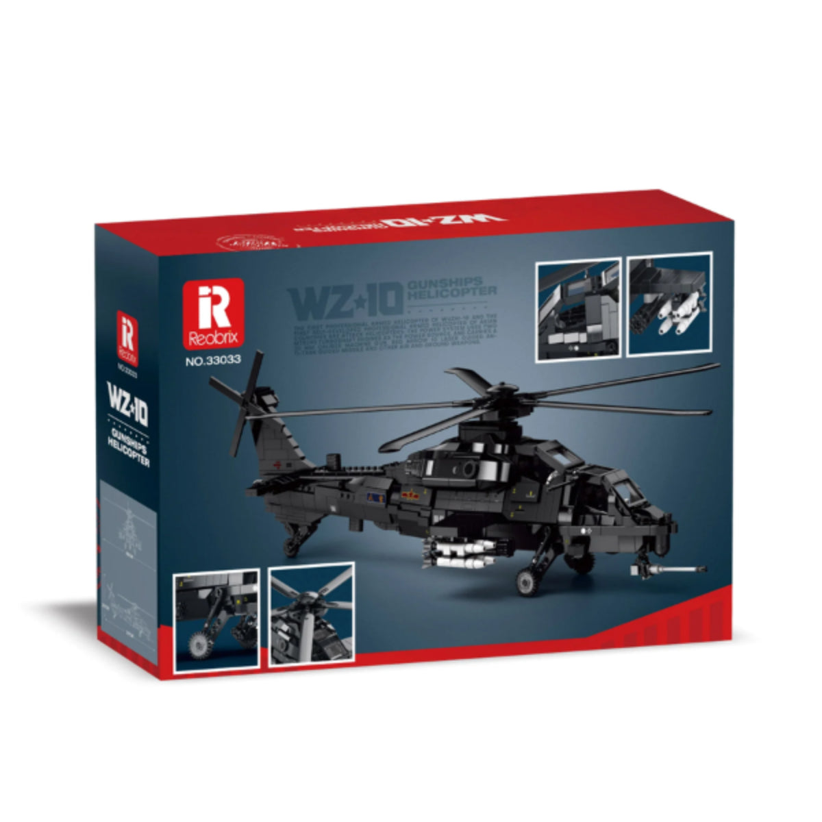 Reobrix WZ10 Helikopter Klemmbaustein Modell 1366 Teile ab 14