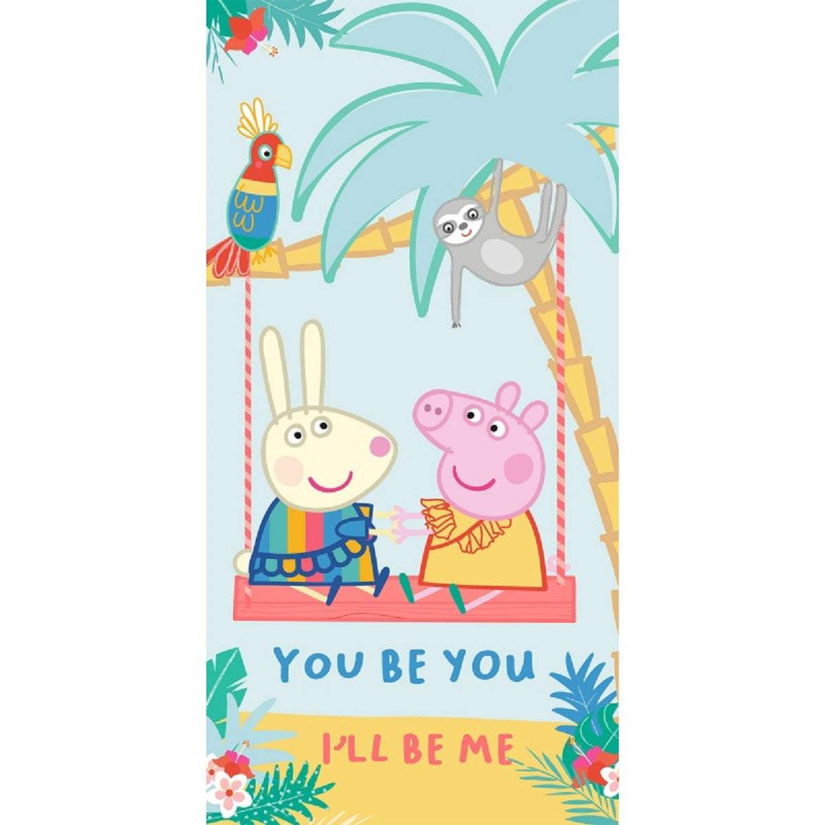 Peppa Pig Handtuch 70x140 cm Baumwolle weich Badetuch saugfähig Duschtuch