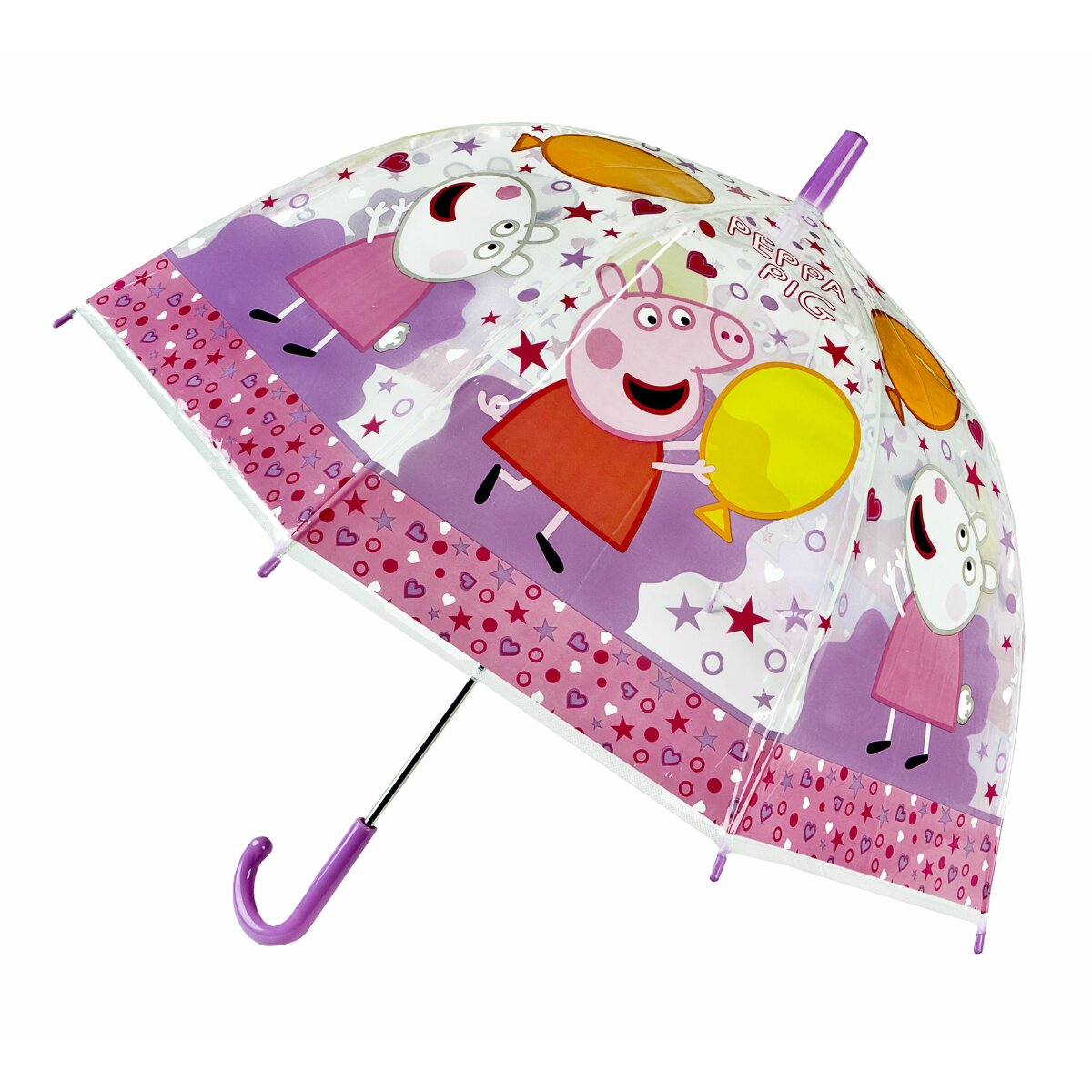 Peppa Pig Bunter Kinder-Regenschirm Ideal für kleine Hände 40 cm Durchmesser