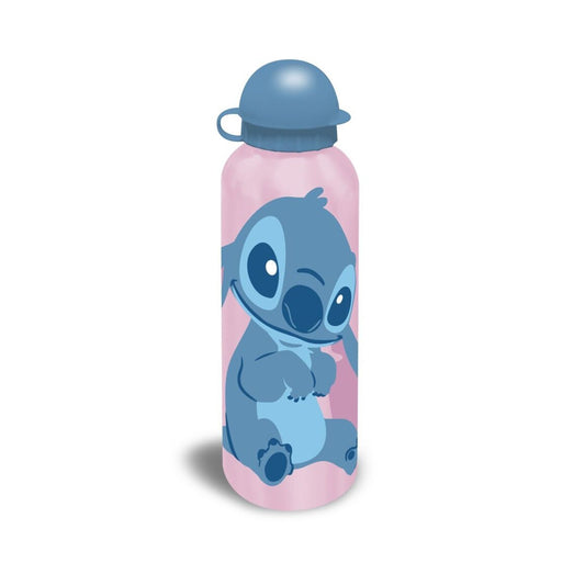 Lilo & Stitch Kinder Wasserflasche 500 ml – Aluminium Flasche für Sport & Freizeit, Schule - Pink