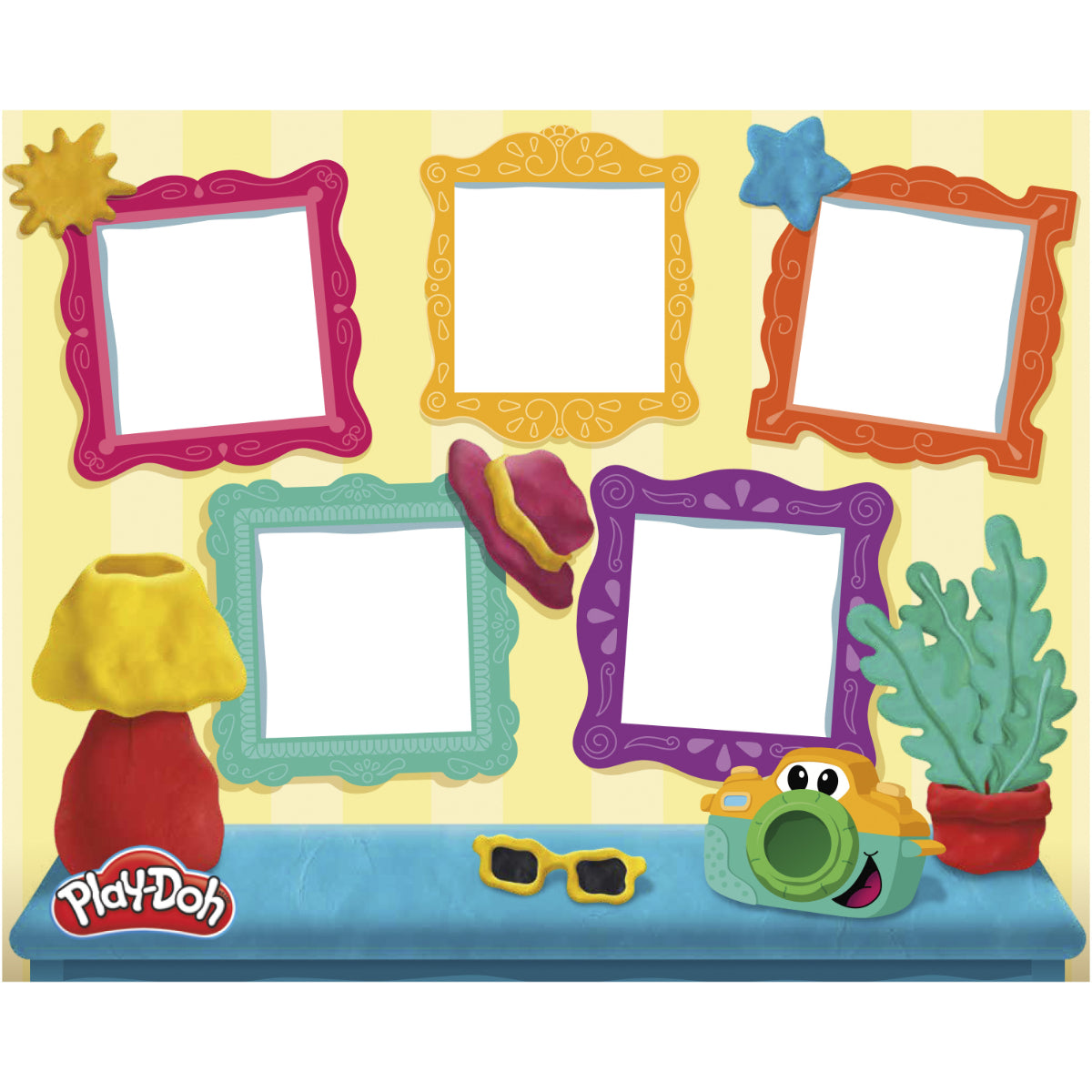 Play-Doh Photo Fun Camera Kreativset Kinder mit Kamera Formen und Knete für Spiel und Basteln