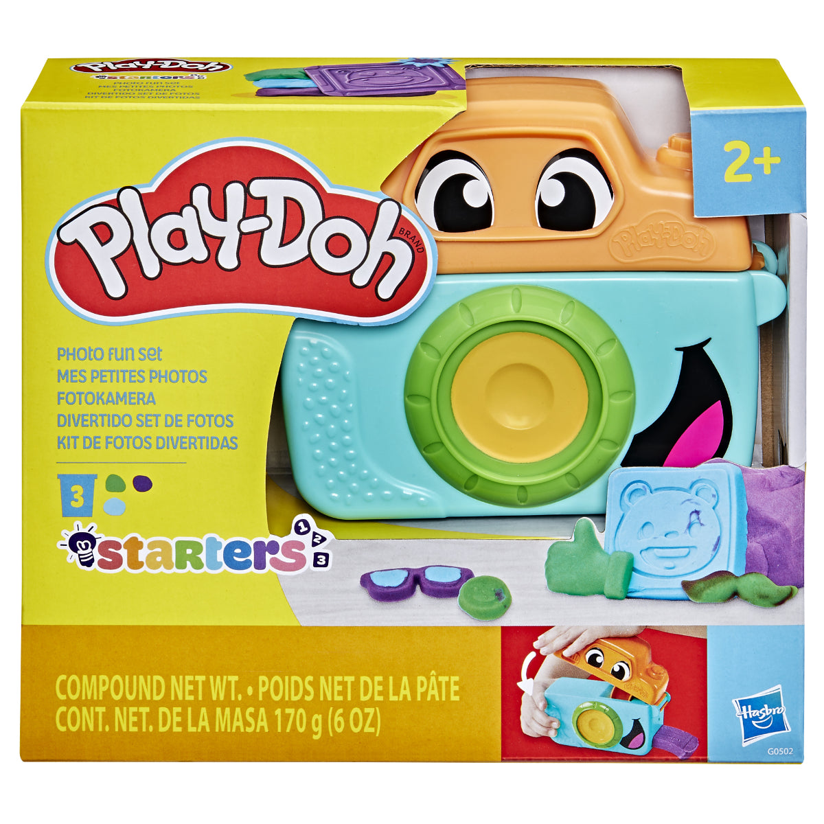 Play-Doh Photo Fun Camera Kreativset Kinder mit Kamera Formen und Knete für Spiel und Basteln
