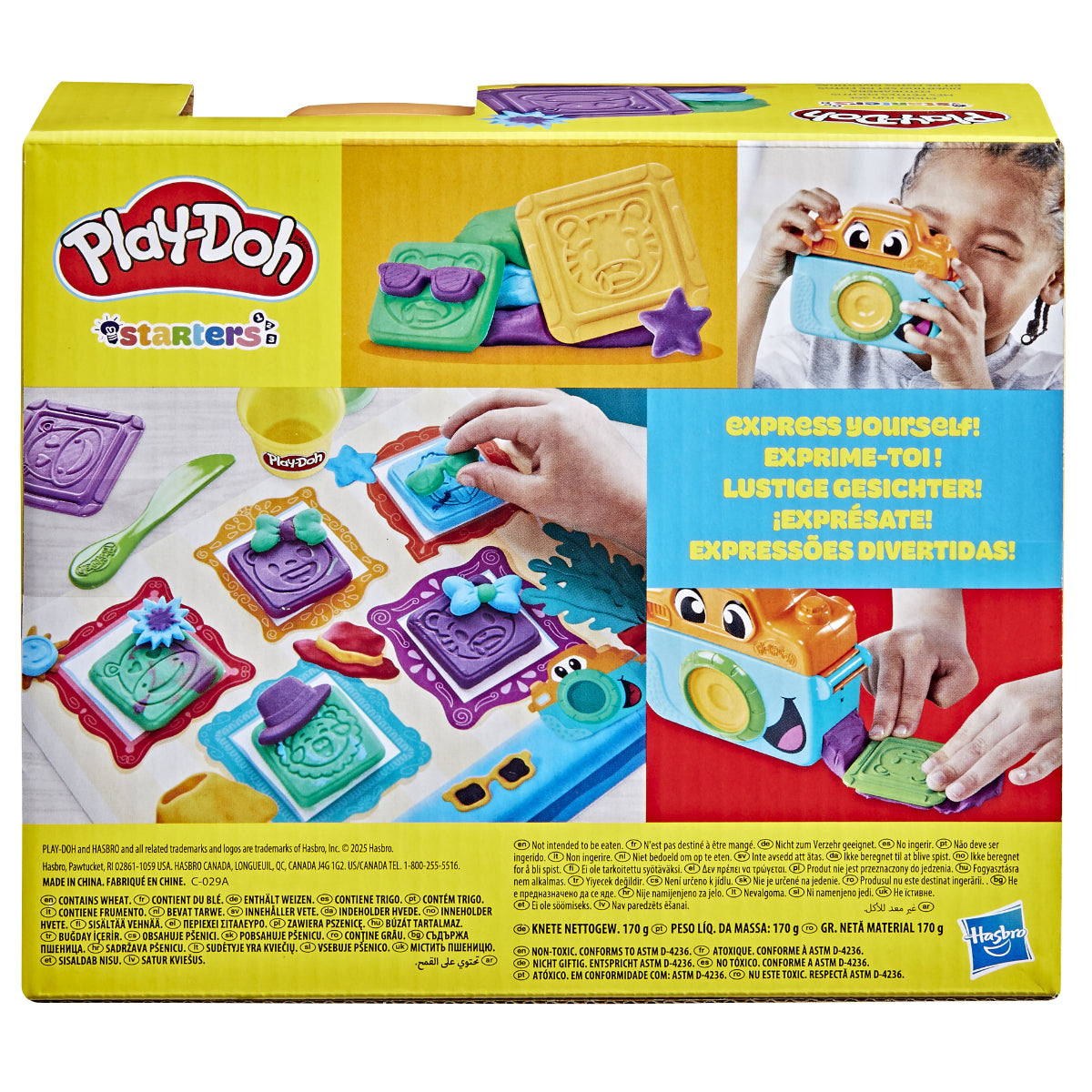 Play-Doh Photo Fun Camera Kreativset Kinder mit Kamera Formen und Knete für Spiel und Basteln