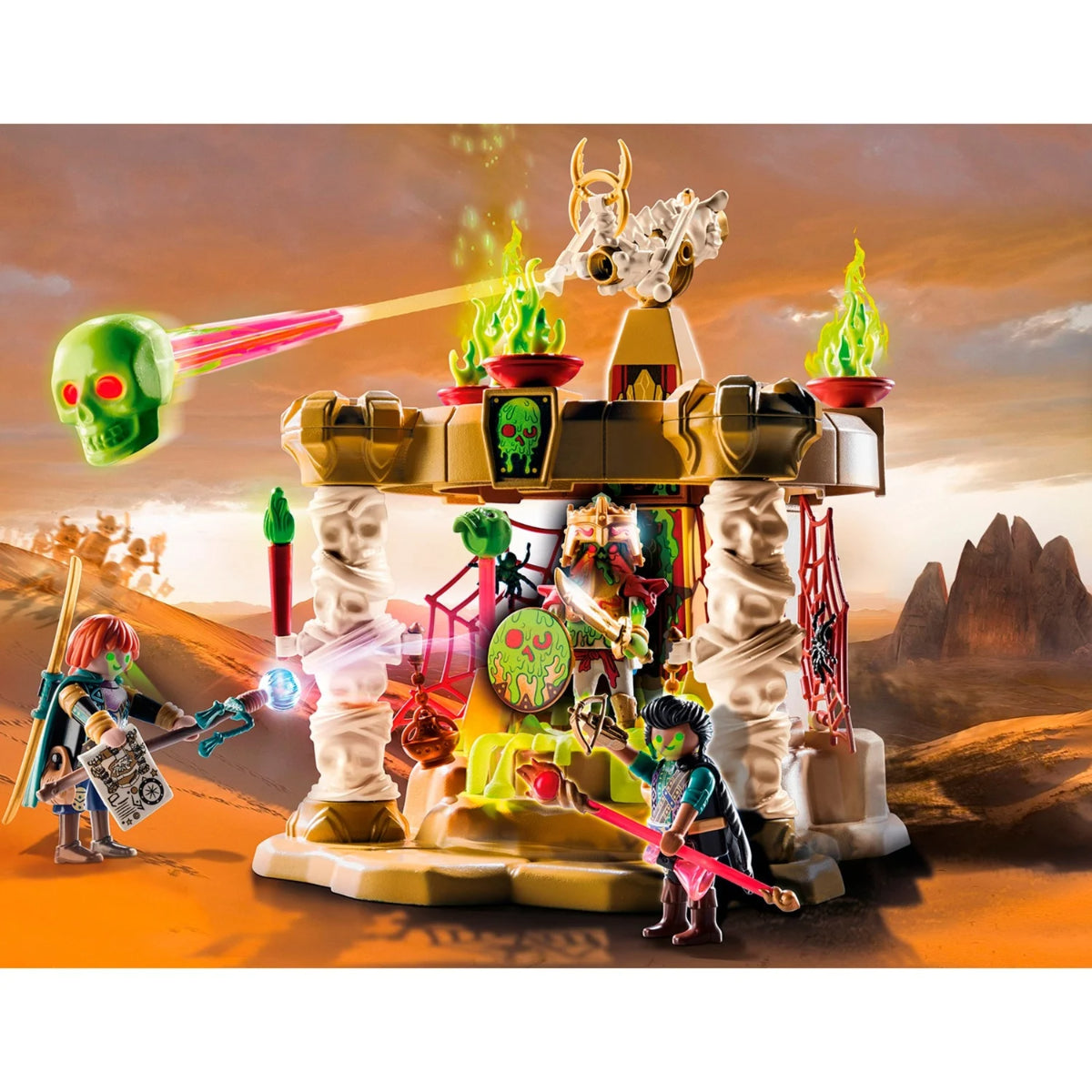 PLAYMOBIL Skelettarmee Tempel – Action Set mit Fallen & Schatz