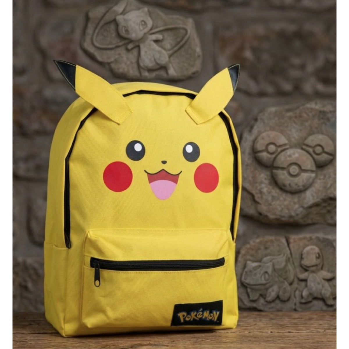 Pokémon Pikachu Rucksack Kinder 30 cm mit 3D Ohren für Ausflüge Reisen und Alltag