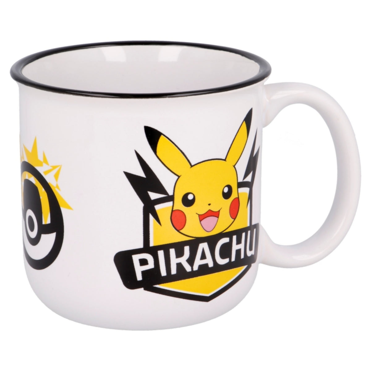 Pokemon Pikachu Pokeball 400 ml Keramikbecher in Geschenkbox mit Charakterdesign 14 oz